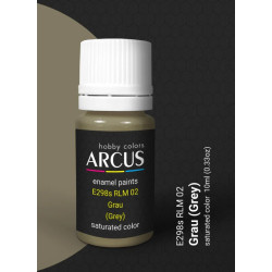 Arcus A298 Acrylic Paint Rlm 02 Grau Grey Saturated Color