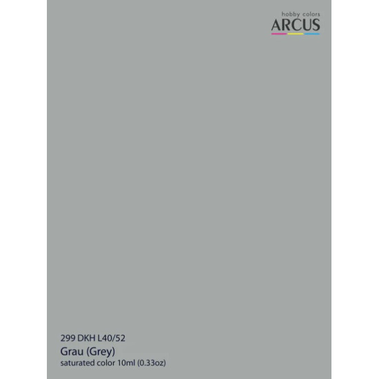 Arcus A299 Acrylic Paint Dkh L40 52 Grau Saturated Color