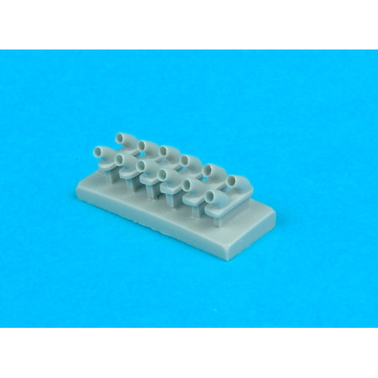 Quickboost 48041 1/48 P-40e Warhawk Exhaust For Hasegawa Accessories Kit