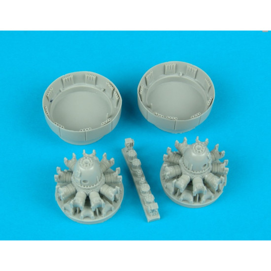 Quickboost 48062 1/48 A-26b/C Engines For Revell Or Monogram Accessories Kit Quickboost 48062 1/48 A-26b/C Engines For Revell Or Monogram Accessories Kit