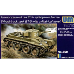 BT-5 wheel-track tank with cylindrical turret 1/72 UMT 360
