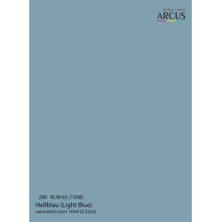 Arcus A280 Acrylic Paint Rlm 65 1938 Hellblau Saturated Color