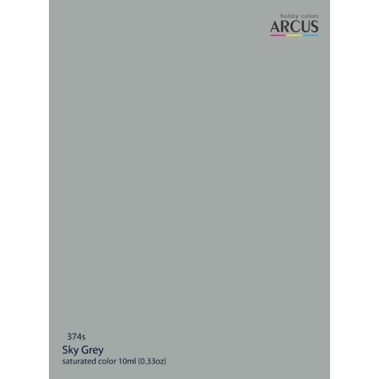 Arcus A374 Acrylic Paint Royal Air Force Sky Grey Saturated Color