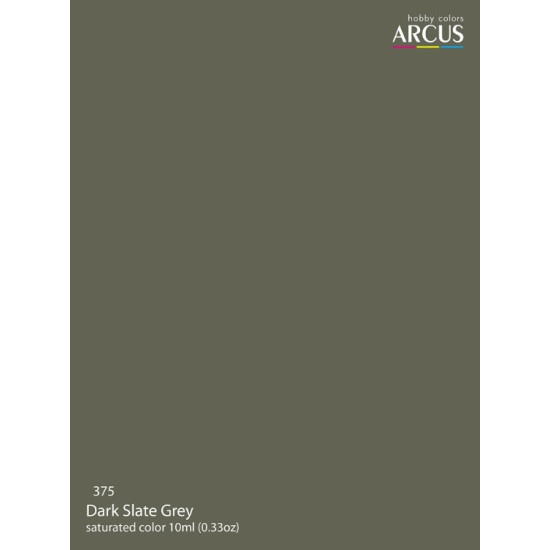 Arcus A375 Acrylic Paint Royal Air Force Dark Slate Grey Saturated Color