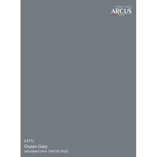 Arcus A377 Acrylic Paint Royal Air Force Ocean Grey Saturated Color