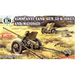 45mm antitank gun 53-K(1937) / M-42(1942) 1/72 UMT 409
