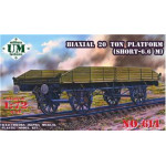 Biaxial 20 ton platform WWII 1/72 UMmT 614