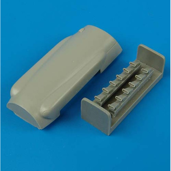 Quickboost 48229 1/48 Spitfire Mk Xiv Cowling And Exhaust For Academy