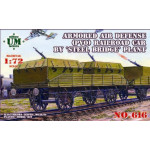 Armored air defense railroad car WWII 1/72 UMmT 616