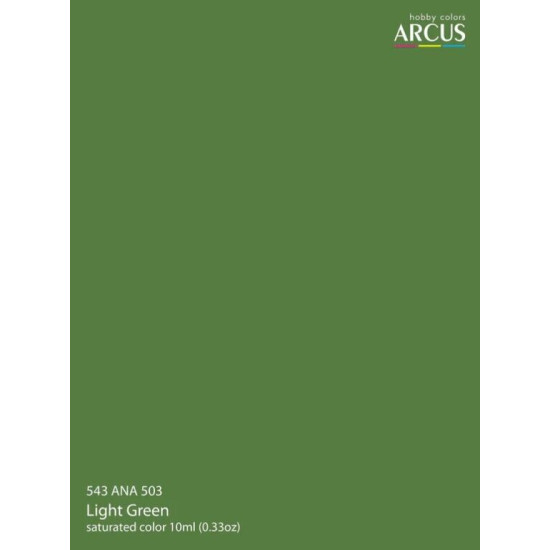 Arcus A543 Acrylic Paint Ana 503 Light Green Saturated Color
