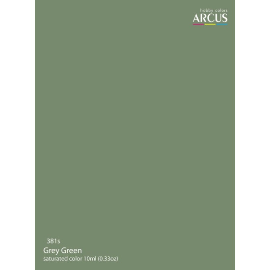 Arcus A381 Acrylic Paint Royal Air Force Grey Green Saturated Color