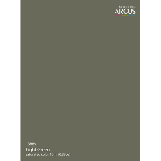 Arcus A388 Acrylic Paint Royal Air Force Light Green Saturated Color