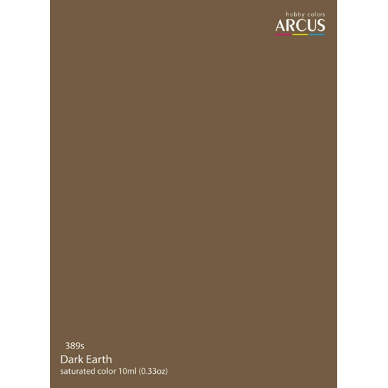 Arcus A389 Acrylic Paint Royal Air Force Dark Earth Saturated Color