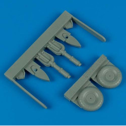 Quickboost 48257 1/48 Junkers Ju 87 Stuka Uncovered Wheels For Hasegawa