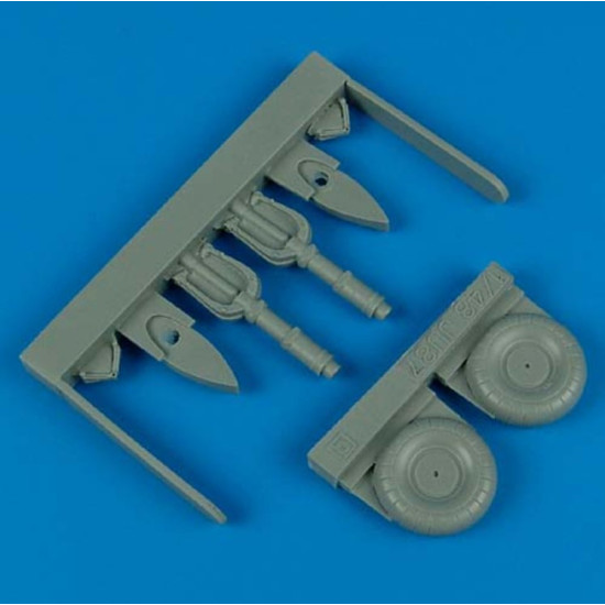 Quickboost 48257 1/48 Junkers Ju 87 Stuka Uncovered Wheels For Hasegawa