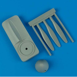 Quickboost 48268 1/48 Spitfire Mk I/Mk V De Havilland Propeller With Tool For Tamiya