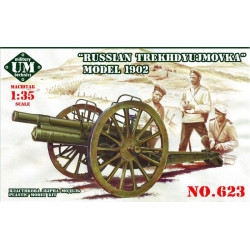 Russian Trekhdyujmovka 3inch gun, model 1902 1/72 UMmT 623