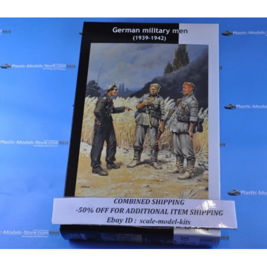 Us Stock Master Box 3510 1/35 German Military Men 1939 1942 Figures Kit