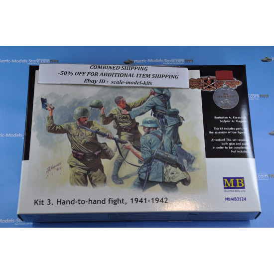 Master Box 3524 1/35 Eastern Front. Hand To-hand Fight 1941 1942 Plastic Figures Kit