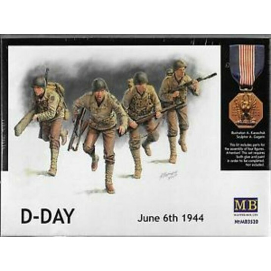 Master Box 3520 1/35 D Day 6th June 1944 Figures Model Kit