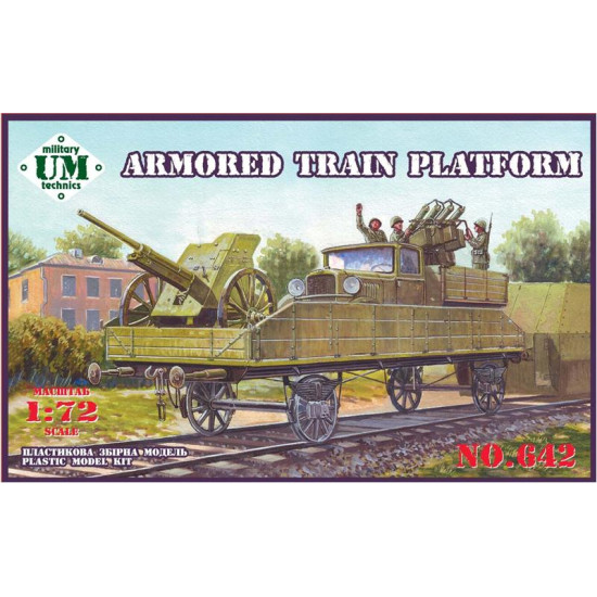 Armored train platform WWII 1/72 UMmT 642