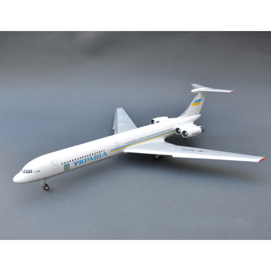 Rush Model Kits 144001 1/144 Il-62m Ukraine Air Enterprise Long-range Airliner