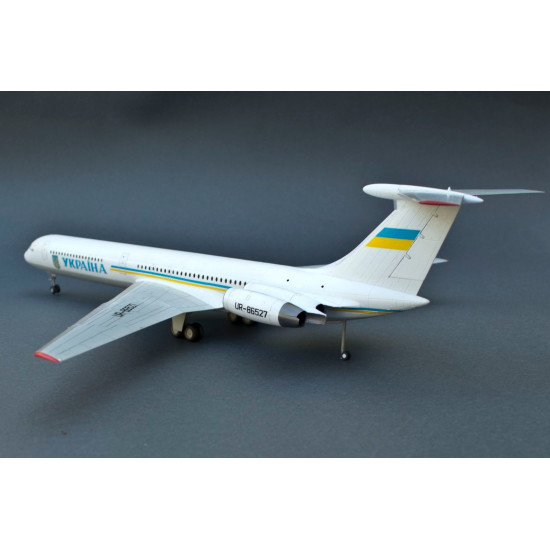 Rush Model Kits 144001 1/144 Il-62m Ukraine Air Enterprise Long-range Airliner