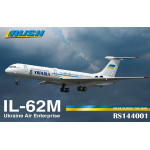 Rush Model Kits 144001 1/144 Il-62m Ukraine Air Enterprise Long-range Airliner