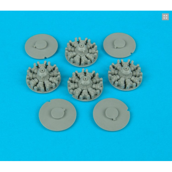 Quickboost 72049 1/72 B-17 Engines For Academy Accessories For Aircraft