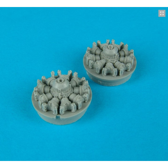 Quickboost 72059 1/72 S2f-1 Tracker Engines For Hasegawa Accessories Kit