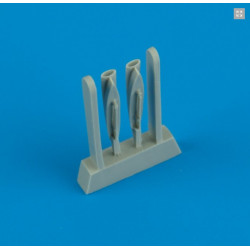 Quickboost 72107 1/72 F-8 Crusader Air Scoops For Academy Accessories Kit