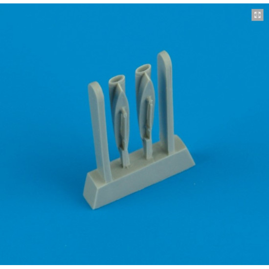 Quickboost 72107 1/72 F-8 Crusader Air Scoops For Academy Accessories Kit