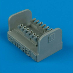 Quickboost 72165 1/72 Spitfire Mk Ix Exhaust Round For Hasegawa Accessories Kit