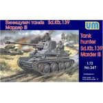 Marder III Sd.139 WWII German self-propelled gun WWII 1/72 UM 347