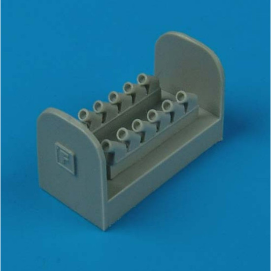 Quickboost 72240 1/72 Spitfire Mk. Xiv Exhaust Round For Fujimi Accessories Kit