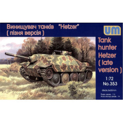 Hetzer WWII German tank hunter, late WWII 1/72 UM 353