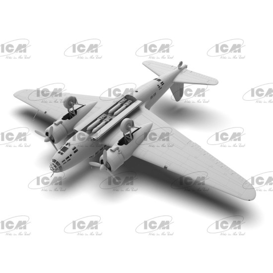 Icm 48195 1/48 Ki 21ib Sally Japanese Heavy Bomber Plastic Model Aircraft