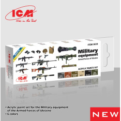 Icm 3039 Acrylic Paint Set For Military Equipment Armed Forces Of Ukraine