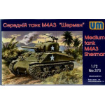 US M4A3 Sherman medium tank WWII 1/72 UM 373
