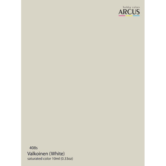 Arcus A408 Acrylic Paint Valkoinen White Saturated Color