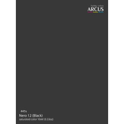Arcus A445 Acrylic Paint Nero 12 Black Saturated Color