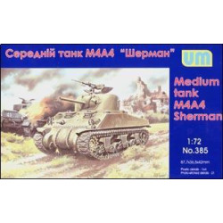US M4A4 Sherman medium Tank WWII 1/72 UM 385