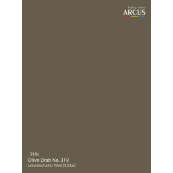 Arcus A518 Acrylic Paint Olive Drab No. 319 Saturated Color
