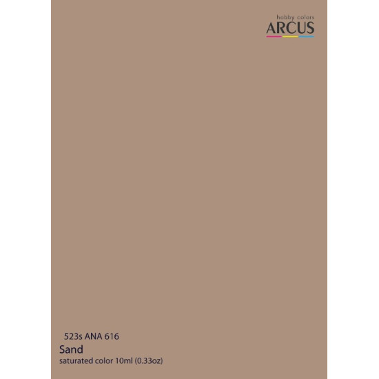 Arcus A523 Acrylic Paint Ana 616 Sand Saturated Color