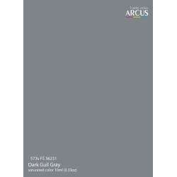 Arcus A573 Acrylic Paint Fs 36231 Dark Gull Gray Saturated Color