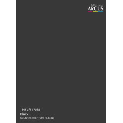 Arcus A595 Acrylic Paint Fs 17038 Black Saturated Color