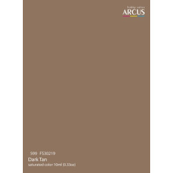 Arcus A599 Acrylic Paint Fs 30219 Dark Tan Saturated Color