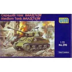 Medium tank M4A2(76)W WWII 1/72 UM 390