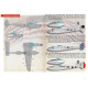 Print Scale 72-498 1/72 Decal For P38 Lightning In Bare Metal Accessories For Aircraft