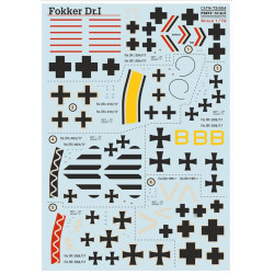 Print Scale 72-504 1/72 Decal For Fokker Dr I Accessories Kit